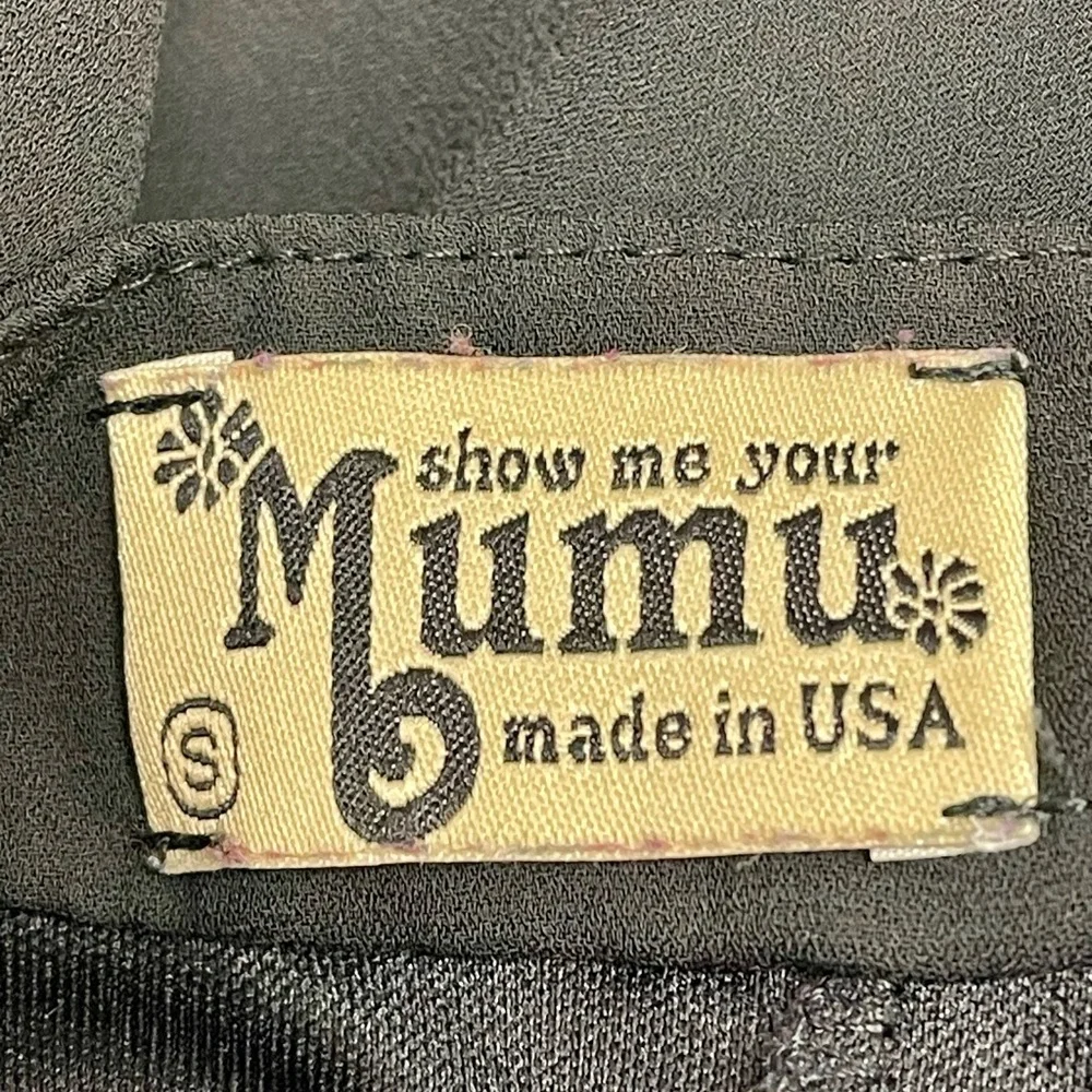 Show Me Your Mumu Black Maxi Skirt • Made in USA • Size S (12” Waist) • Lined